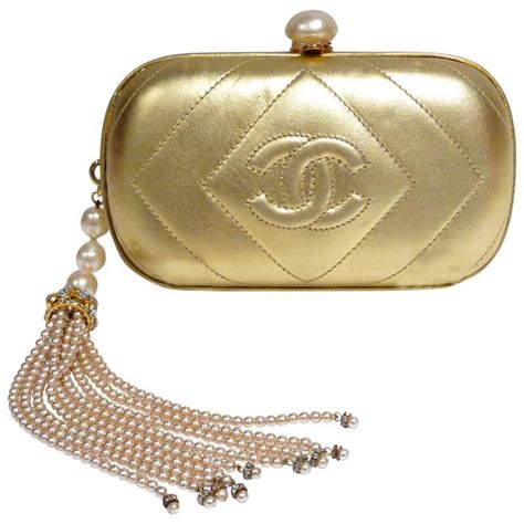 chanel white clutch bag|vintage chanel clutch bags.